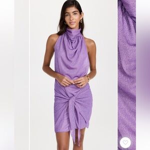 BAOBAB Providencia Purple Halter Mini Dress